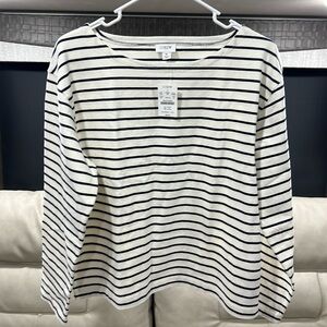NWT J Crew striped Top.  Blue. Nautical M